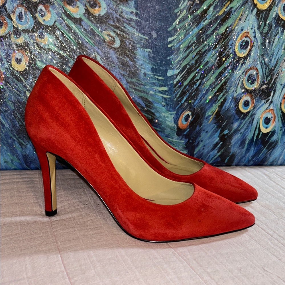 Saks Fifth Avenue Size 6 Burnt Orange Heels